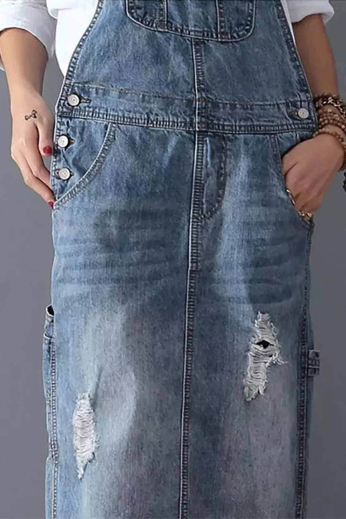 Overall Kleid Lang
